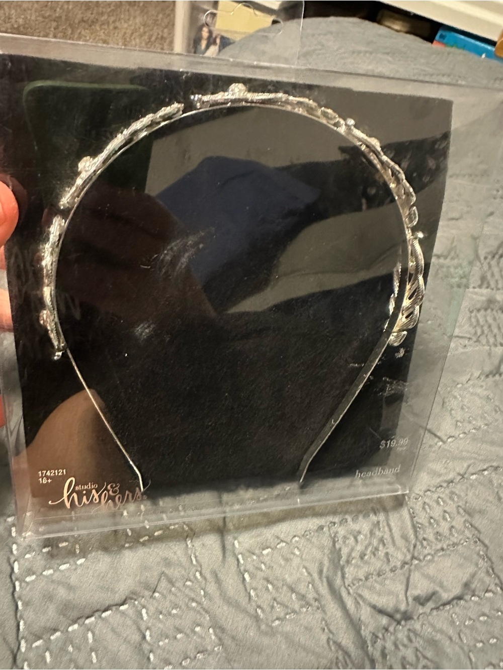Rhinestone Leaf Tiara Headband